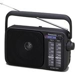 Panasonic RF-2400DEG-K Portable AM/FM radio with AC/DC and H/P Socket