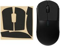 kwmobile Mouse Grip Tape Compatible with Logitech G Pro Wireless 1 Grip Tape - Non-Slip Faux Leather - Black