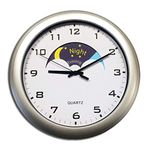 Ravencourt Living DC300S Day & Night Wall Clock 12", 32 x 31.6 x 6.2 cm