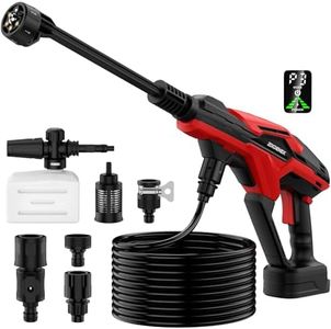 Cordless Pressure Washer for Milwaukee 18/20V Battery, 1200 PSI Portable Handheld Power Washer with Brushless Motor, 6-in-1 Nozzle, 3 Level Adjustable for Car Yard Fence Clean (Battery Not Included)