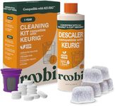 Keurig Compatible Descaling Solution & Cleaning Kit. Includes 1 Bottle of Keurig Descaler, 12 Cleaning Tablets, 1 Reusable Pod and 6 Water Filters. Carbon Neutral. 1 Year Supply.