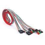 Ytian 2Pcs 3in1 PC Desktop Case ATX Reset Off/On Switch Cable HDD Power LED Light Cord 55cm