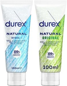 Durex Gels Lubrifiants Naturels - Lot de 2 Gels Sexuels 100ml (Original et Hydra +)