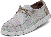 Hey Dude Women's Wendy Sox Moc Toe Shoes, Aurora White, 9 AU