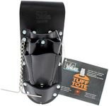 Ideal Industries 35-784BLK Leather Hip Holster Six Pocket Tool Pouch, Black