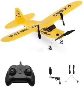 Goolsky Avión RC FX-803 para niños y principiantes, 2.4G 2 CH listo para volar, avión teledirigido con carga USB, juguete planeador eléctrico fácil de volar, regalo para niños y niñas