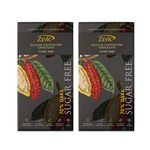 ZEVIC Chocolate Sugar Free with 70% Dark Chocolate | Classic Belgian Dark Chocolate Bar | Natural Stevia Chocolate | Keto & Diabetic Friendly Chocolate | Vegan Diet Healthy Chocolate, 96g (Pack of 2)