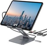 uni USB C Docking Station, 6in1 Alu