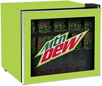 CURTIS MIS170MD Mountain Dew 50 Can Beverage Cooler, Glass Door, 1.8 cu ft, Lime