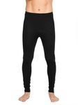 Brass Monkeys - 100% Merino Wool - Made in New Zealand - Mens Long Johns Thermal Pants V2 - All Black, XL, Extra Large