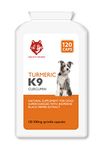 Healthy Hounds Turmeric K9 for Dogs Horses & Pets - 500mg x 120 Capsules - with Natural Curcumin & Bioperine Black Pepper Extract - Inflammatory Response & Joint Care Supplements