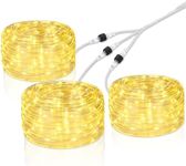 120ft 360 LED Heavy Duty Rope Lights, Indoor Rope Lights Plug in Outdoor Tube Lights for Garden, Patio, Party, Christmas, Clear (Warm White)