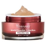 Vine Vera Resveratrol Merlot Peeling Gel - Luxury Face Scrub to Peel Your Way to Beautiful Skin - Resveratrol Peel for All Skin Types