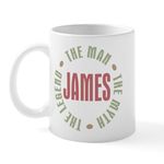 CafePress James Man Myth Legend Mug 11 oz (325 ml) Ceramic Coffee Mug