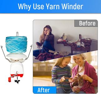 Big Yarn Ball Winder – Large Capacity Hand Operated 10oz for Knitting Wool