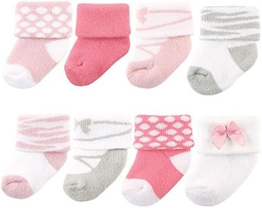 Luvable Friends Unisex Baby Newborn and Baby Terry Socks, Ballet, 6-12 Months