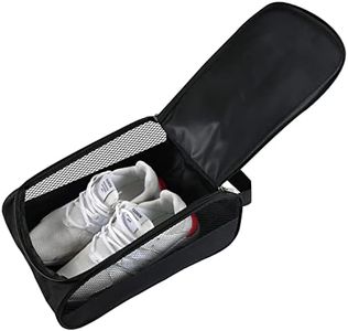 Outdoor Golf Shoes Bags Travel Shoes Bags Zippered Sport Shoes Bag, Black