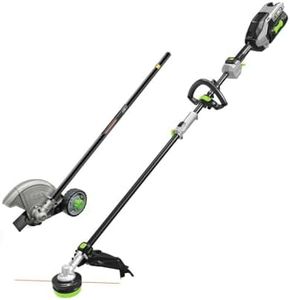 EGO MHC1603 Multi-Head Combo Kit 16-Inch 56-Volt Carbon Fiber String Trimmer with POWERLOAD™ & 8-Inch Carbon Fiber Edger Attachment & 56-Volt Power Head, 4.0Ah Battery and 320W Charger Included