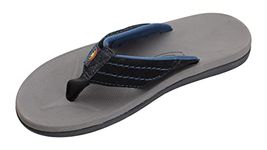 Rainbow Sandals Men's East Cape Molded Rubber Sandal grey Size: 12