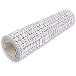 VinylsDepot 12" X 50Ft Transfer Tape Roll for Adhesive Vinyl. With Printed Grid and Medium Tack Adhesive.