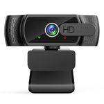 YIMONA Webcam for PC with Microphone - 1080P FHD Webcam with Privacy Cover, Plug and Play USB Web Camera for Desktop & Laptop Conference, Meeting, Zoom, Skype, Facetime, Windows, Linux, and macOS