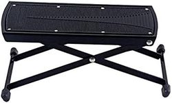 Alnicov Guitar Foot Rest, Height Adjustable Guitar Foot Rest/Folding Footstool,Pedal (Black)