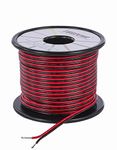 TUOFENG 22 Gauge PVC Electrical Wire 0.32mm²30 Meter Reel 2 Pin Extension Cable 12V/24V DC Cable Wire for Single LED Strip Light