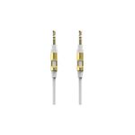 Monster Mobile Audio Jack Mini 3.5mm - 1.2m - White/Gold