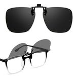 IGNAEF Clip on Sunglasses Over Prescription Glasses for Men Women Polarized Flip Up for Eyeglasses Anti Glare CIF103