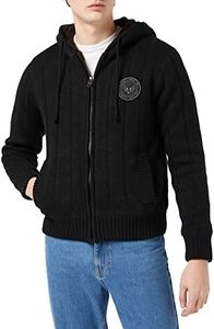 Schott NYC Homme Pldunlin2 Pull Sweater, Noir, S EU
