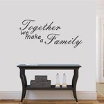 Asmi Collections Wall Stickers Together we Make a Family Quote