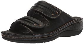 Propét Women's June Slide Sandal, Black, 5 UK