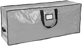 Christmas Tree Storage Bag - Stores 9 Foot Artificial Xmas Holiday Tree, Durable Waterproof Material, Zippered Bag, Carry Handles. Protects Against Dust, Insects and Moisture (Grey)