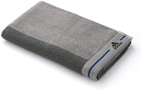 Adidas 06-1355180 3 Tone Sports Towel, Gray, Antibacterial, Deodorizing, Club Activities, Gym, 100% Cotton, Ag Fresh Treatment, Approx. 13.4 x 43.3 inches (34 x 110 cm)