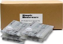 Simple Houseware 5 Pack - Extra Large Vacuum Storage Bags to Space Saver for Bedding, Pillows, Towel, Blanket, Clothes (26.5" x 39.5")