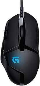 Logitech G402 Hyperion Fury Wired Gaming Mouse, 4,000 DPI, Lightweight, 8 Programmable Buttons, DPI Switch Button, Compatible with PC/Mac - Black