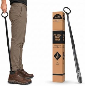 Velette Shoe Horn Long Handle for Seniors Plastic, Elderly Must Haves, 30 Inch Extra Long Shoe Horn for Women, Men and Seniors, Slip-on for Boots, Sneakers, Heels (Plastic) (30 Inch) (2 Pc)