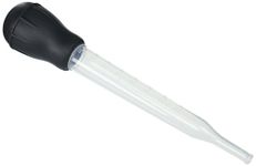 HIC Heat Resistant Turkey Baster Silicone Bulb, Black