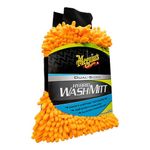 Meguiar's Hybrid Wash Mitt, Dual Sided for Washing and Waxing, Clear Coat Safe and Reusable - 1 Mitt