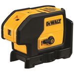 DEWALT 3-Beam Laser Point Level, Red, Self-Leveling, with Magnetic Bracket (DW083K)