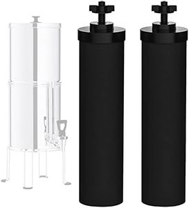 NSF/ANSI 42 Certified Black Purification Elements, for BB9-2® Water Filters Replacement, Compatible with Berkey Gravity Filtration System, Replacement for Berkey Black Filter, Pack of 2