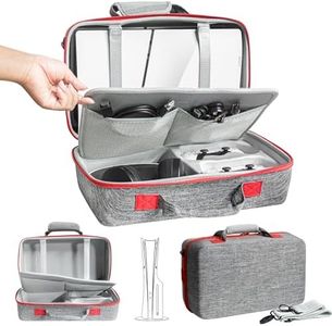 ASNOMY Carrying Case Compatible with PS5 Slim, PS5 Slim Travel Case Hard Shell Carry Bag, Organizer Protective Cases for Playstation 5 Slim Console,Dual Controller