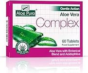 Aloe Pura Gentle Action Aloe Vera Complex 60 Tablets (Pack of 2)