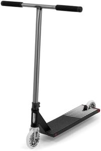 Slamm Strobe Pro - Black/Silver | Premium Complete Trick Scooter for Intermediate and Advanced | 110mm Nylon Wheels with SHR Urethane and ABEC 9 Chrome Bearings | Kick Stunt Scooter
