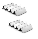 Dynore Stainless Steel Set of 2 Taco Holder 4/3 Size : 29 x 10 x 5 cm 640 g