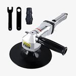 7-Inch Pneumatic Sander Heavy Duty Wet Air Sander/Polisher,Lightweight at 5.47 lbs,Adjustable Speed Up to 2500rpm Pneumatic Polisher Hand Sanding Tool