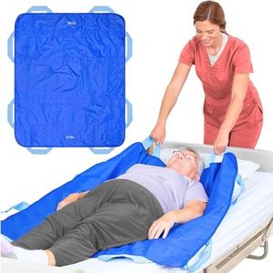 EYRA Almohadilla de Cama de posicionamiento con 8 Asas para Transferencia de Pacientes, Tabla Transferencia para Mayores, Sábana Deslizante de Transferencia para Personas con sobrepeso y Ancianos