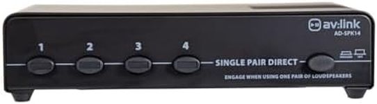 AV:Link | 4 Way Speaker Selector | 140W Max Per Channel