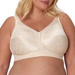 Playtex Women's 18 Hour Original Comfort Strap Wirefee Bra, Natural Beige, 44DD