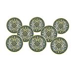 JP Hardware Mughal Knobs for Cabinets and Cupboards (Multicolour, Standard) - Pack of 8, Finish Type - Polished (Mughal Brass Black 8)